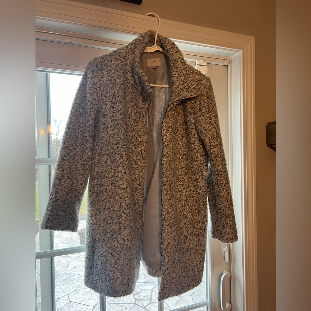 Loft Outlet petite Boucle Grey Coat